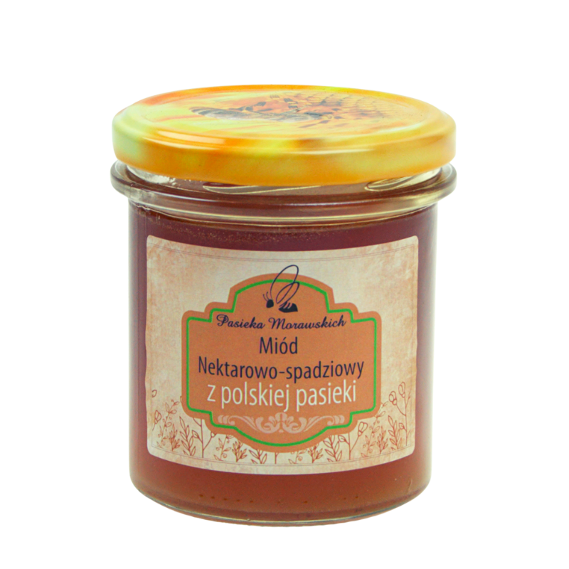 pasieka-morawscy-miod-nektarowo-spadziowy-380-g