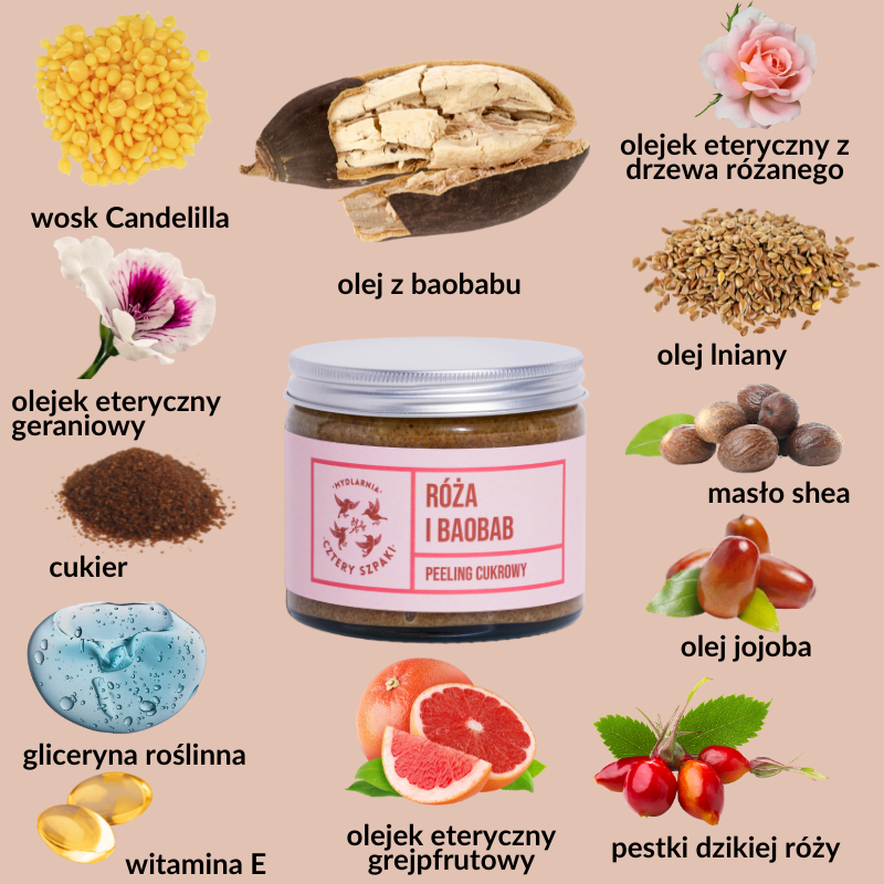 4-szpaki-peeling-cukrowy-roza-i-baobab-250-ml-naturalny-ujedrniajacy-weganski-bio