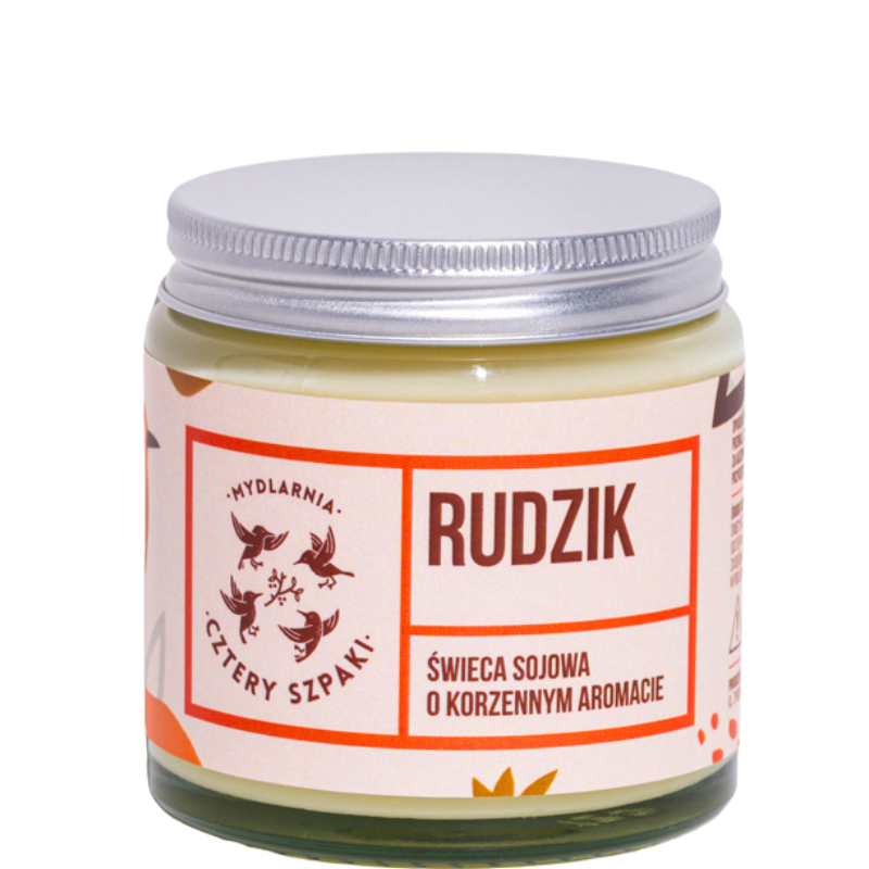 4-szpaki-rudzik-korzenna-swieca-sojowa-naturalna-120-ml-aromatyczna-relaksujaca-eko-weganska-dlugotrwala-cynamon-pomarancza-gozdziki-sosna-odswiezajaca-energetyzujaca