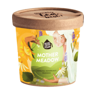 brown-house-tea-mother-meadow-herbatka-na-trawienie-suplement-diety-ekologiczna-ziołowa-mieszanka-mięta-melisa-rumianek-lawenda-pyłek-pszczeli-wspieranie-trawienia-odchudza