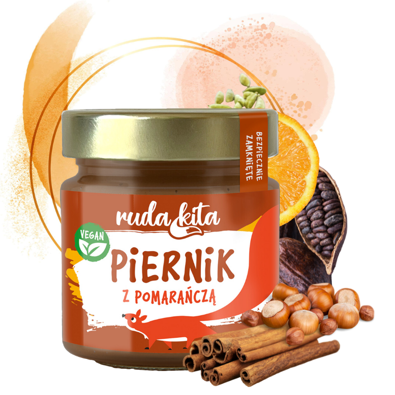 Piernik z pomarańczą - krem orzechowy - obrazek 6