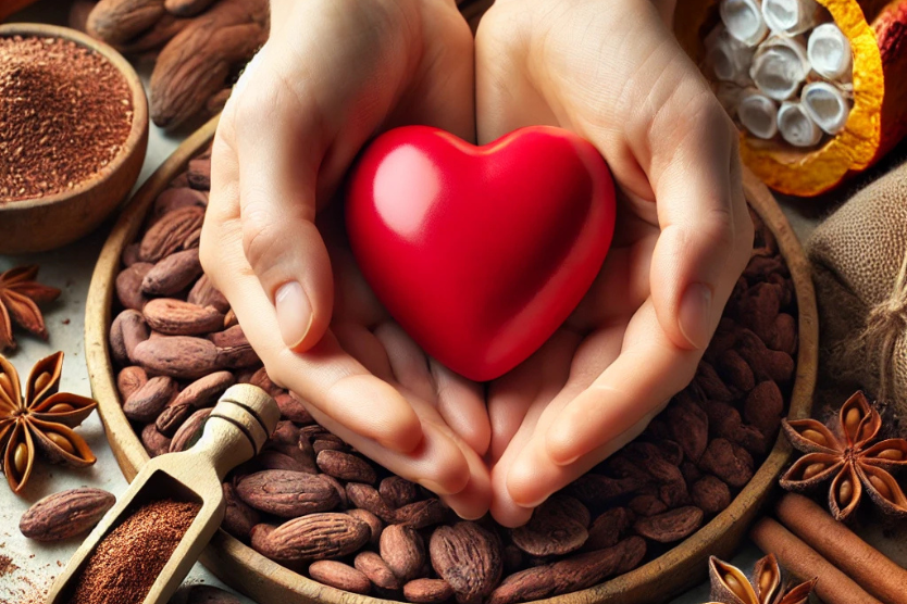 dwie-rece-trzymaja-czerwone-serce-symbol-zdrowego-serca-dzieki-kakao