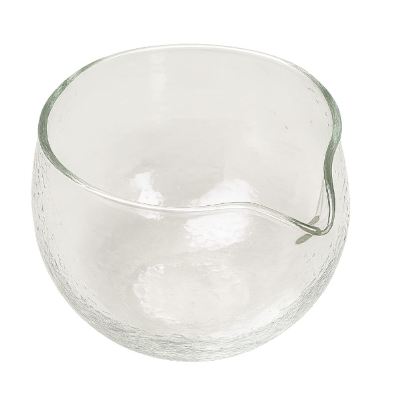 Szklana czarka do matchy typu matchawan – misa do przygotowania herbaty