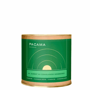 agrest w czekoladzie deserowej w metalowej puszce pacama