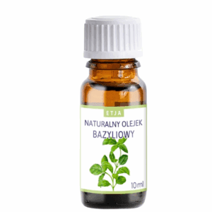 naturalny olejek eteryczny bazyliowy Etja 10 ml do kominka i aromaterapii
