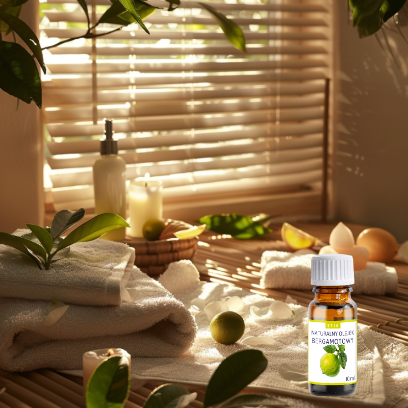 olejek bergamotowy Etja 10 ml – naturalny olejek eteryczny do kąpieli i relaksu