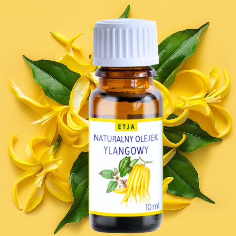 olejek eteryczny ylang-ylang Etja 10 ml do kąpieli masażu i aromaterapii