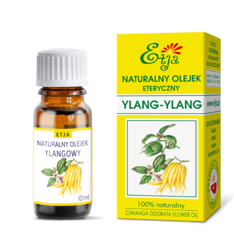 olejek eteryczny ylang-ylang Etja 10 ml do kąpieli masażu i aromaterapii